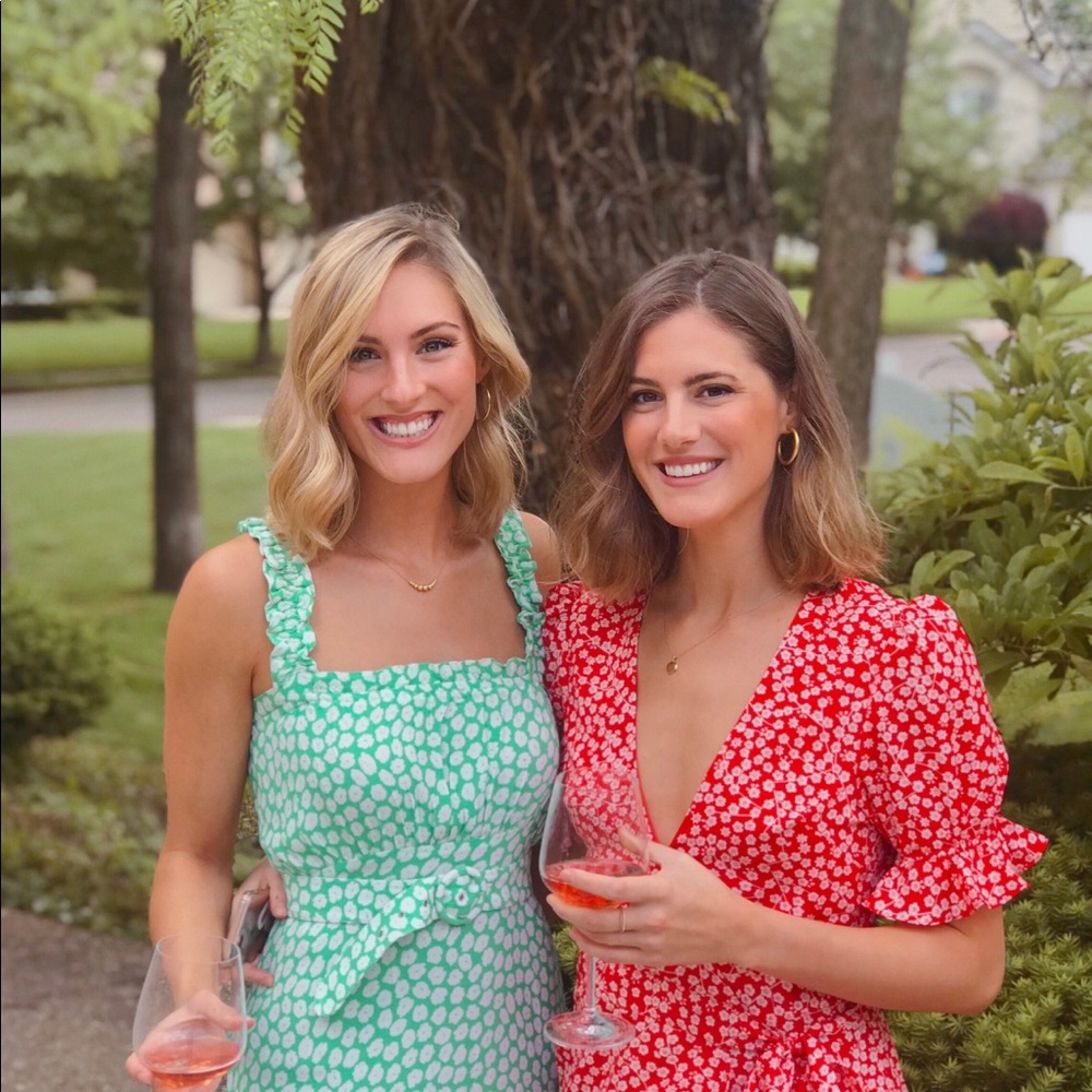 Faithful the brand belted midi dress size small